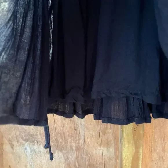 Free People Dusk Til Dawn Mini Dress Black And White Boho Dress Size S - Picture 9 of 10